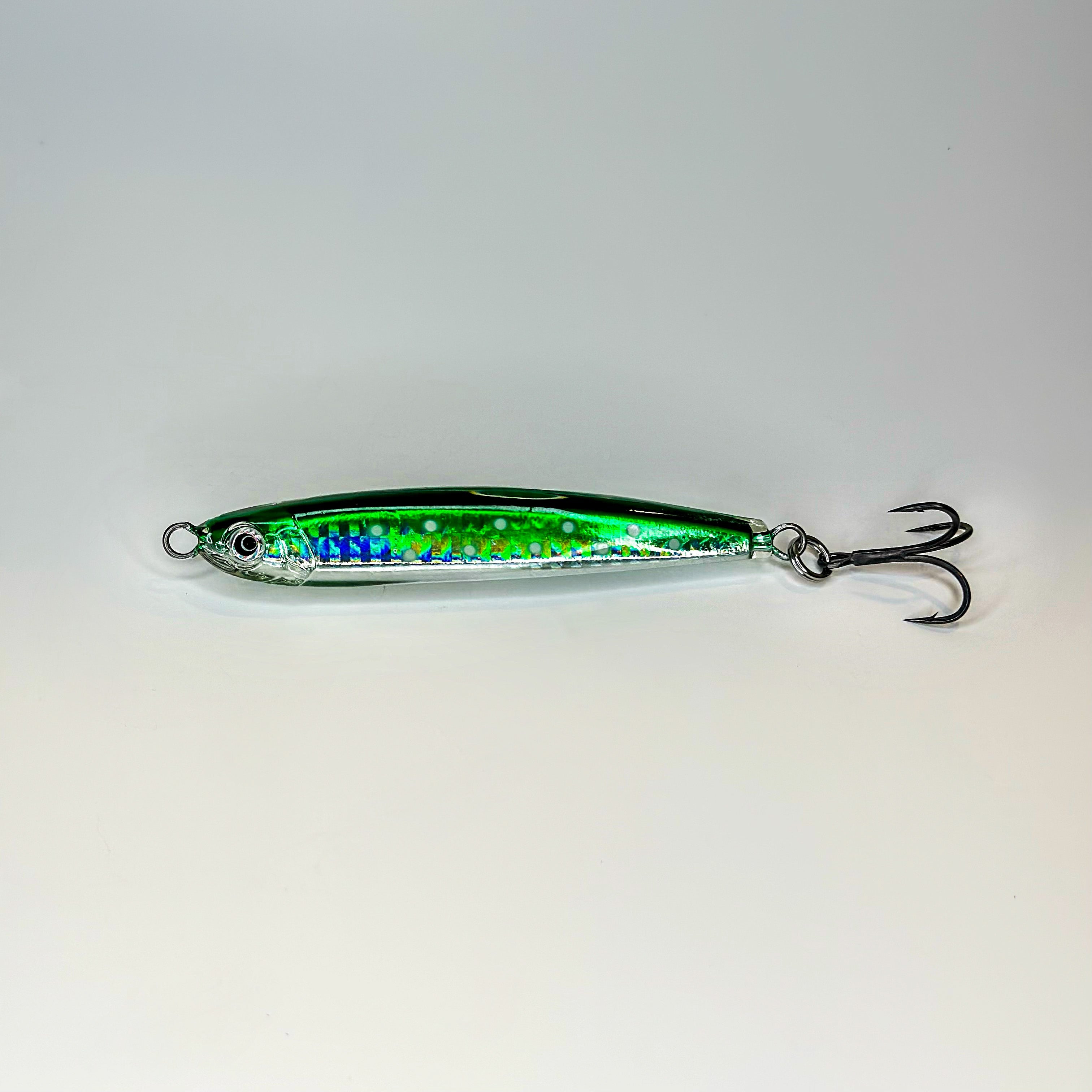 dancing minnow fishing lure Dangle Chartreuse Pearl / 4.2" Their 3D lifelike eyes have a realistic effect UVT - Dancing Minnow -